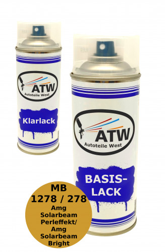 Autolack für Mercedes Benz 1278 / 278 Amg Solarbeam Perleffekt / Amg Solarbeam Bright +400ml Klarlack Set